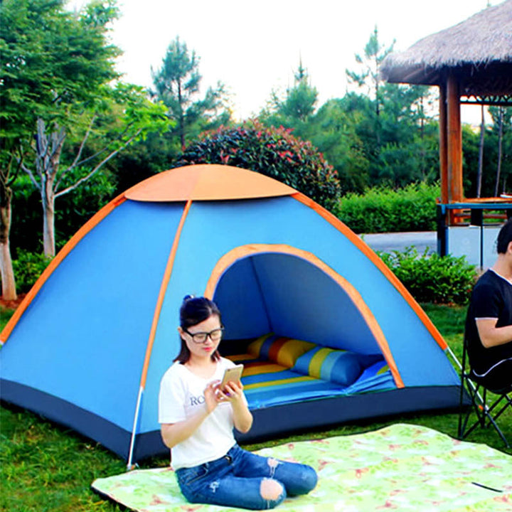 Explore the Great Outdoors with the Automatic Double-Door Camping Tent